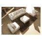 Canapé modulable COMBINO CUIR PRESTIGE LUXE, ROUGE