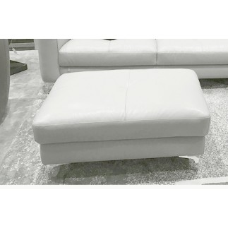 pouf Armano en cuir de buffle de luxe, coloris BEIGE
