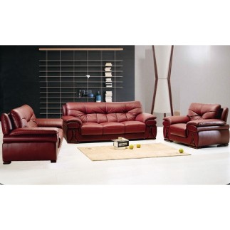 Fauteuil une place en cuir luxe italien vachette, bordeaux