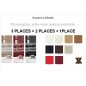 Ensemble OXFORD 3 pièces: composé d'un canapé 3 places + 2 places + fauteuil en cuir luxe italien vachette, couleur personnalisé