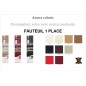 Fauteuil une place en cuir luxe italien vachette, couleur personnalisée