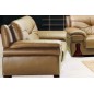 Canapé OXFORD 2 places en cuir luxe italien vachette, beige