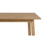 Table à manger CHARAZA, bois plaqué chêne sauvage, huilé (sans rallonge)