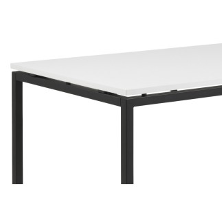 Table à manger KOZI, plateau blanc