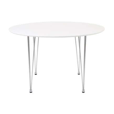 Table à manger ELENA, plateau en bois, laquée