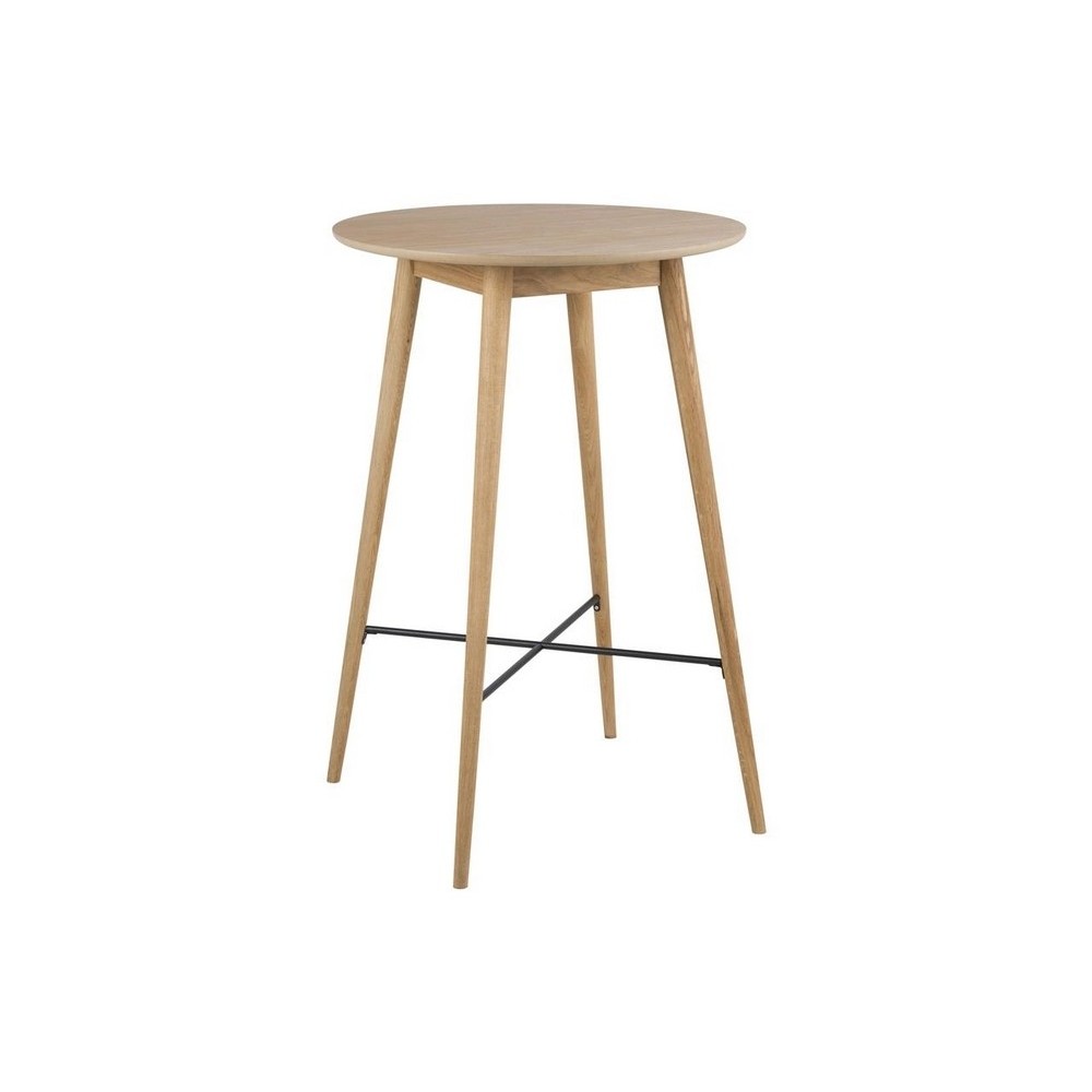 Table à manger NAGUY, chêne massif/plaqué, traitée huile, bois