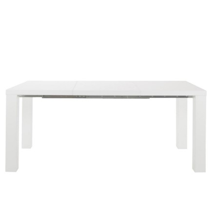 Table à manger SANDY, blanc brillant