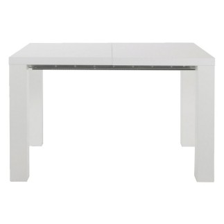 Table à manger SANDY, blanc brillant