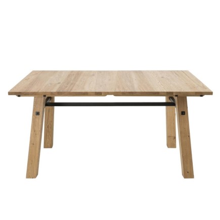 Table à manger STELIA, placage en chêne dauvage brossé