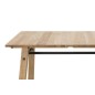 Table à manger STELIA, placage en chêne dauvage brossé, bois