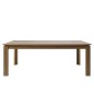Table à manger VENDA, chêne massif et plaqué, huilé, bois