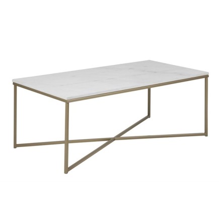 Table basse ALEXANDRA, plateau marbre