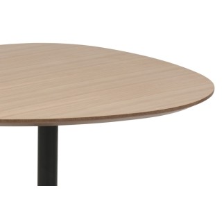 Table basse BARTA, plateau laqué en chêne plaqué
