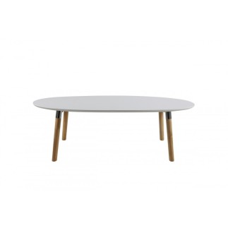 Table basse BEST, plateau en bois blanc laqué