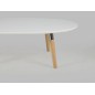 Table basse BEST, plateau en bois blanc laqué