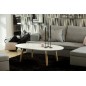 Table basse BEST, plateau en bois blanc laqué