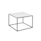 Table basse BOLTON, marbre blanc