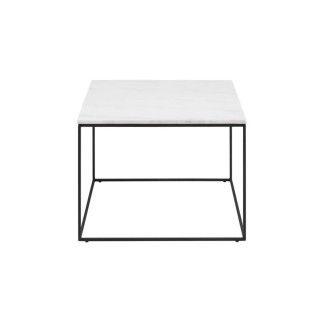 Table basse BOLTON, marbre blanc