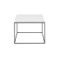 Table basse BOLTON, marbre blanc