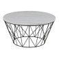 Table basse DUNE, marbre blanc