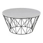 Table basse DUNE, marbre blanc