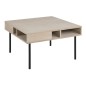 Table basse HEDY, chêne plaqué, bois/noir