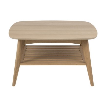 Table basse MADISON, coins arrondis, bois de qualité