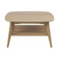 Table basse MADISON, coins arrondis, bois de qualité