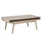 Table basse MARTE, coins arrondis, bois