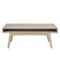 Table basse MARTE, coins arrondis, bois