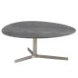 Table basse POLINA, plateau en marbre, Noir