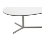 Table basse POLLY, plateau en mélaminé blanc