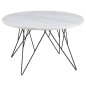 Table basse PRETTY, plateau en marbre blanc