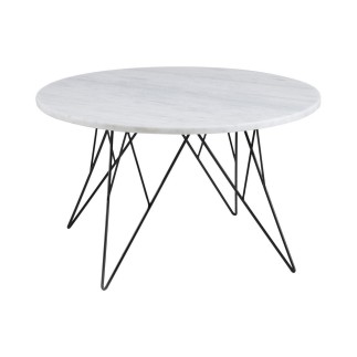 Table basse PRETTY, plateau en marbre blanc