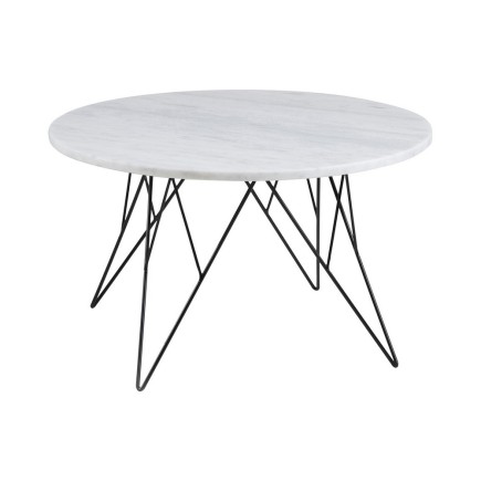 Table basse PRETTY, plateau en marbre blanc