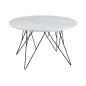 Table basse PRETTY, plateau en marbre blanc