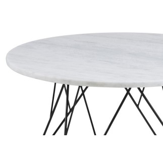 Table basse PRETTY, plateau en marbre blanc