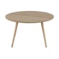 Table basse STEFFY, plaqué cendré, naturel, laqué, bois