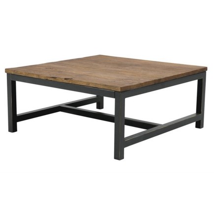 Table basse VINTAGE, vieil orme ciré