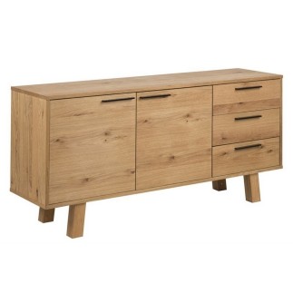 Buffet CHARLY, chêne sauvage plaqué