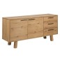 Buffet CHARLY, chêne sauvage plaqué, bois