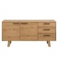 Buffet CHARLY, chêne sauvage plaqué, bois