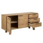 Buffet CHARLY, chêne sauvage plaqué, bois