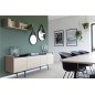 Buffet CORENTIN, 4 portes, plaqué chêne, bois