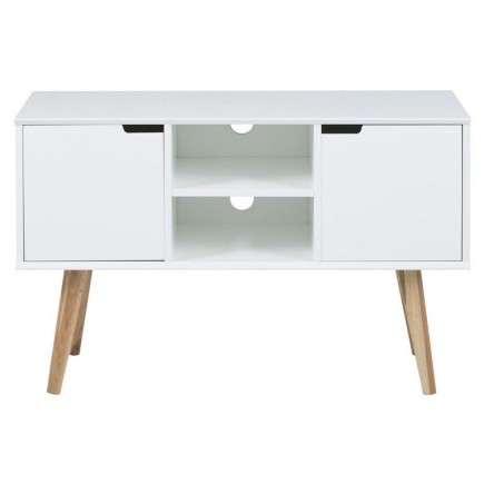 Buffet MITICA, bois blanc, 2 portes, étagère