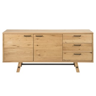 Buffet STONE, plaqué chêne sauvage brossé