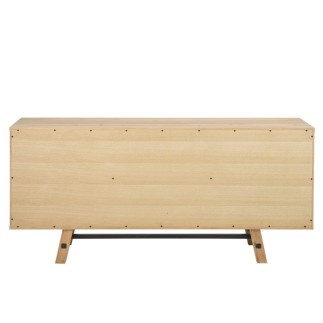 Buffet STONE, plaqué chêne sauvage brossé