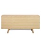 Buffet STONE, plaqué chêne sauvage brossé, bois