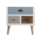 Commode TANYA, bois blanc, 9 tiroirs, multicolore