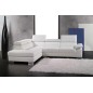 1er paiement de la commande , Canapé d'angle PETIT ALTO en cuir haut de gamme italien Gris clair N°9507 Idem photo Sans pouf, an